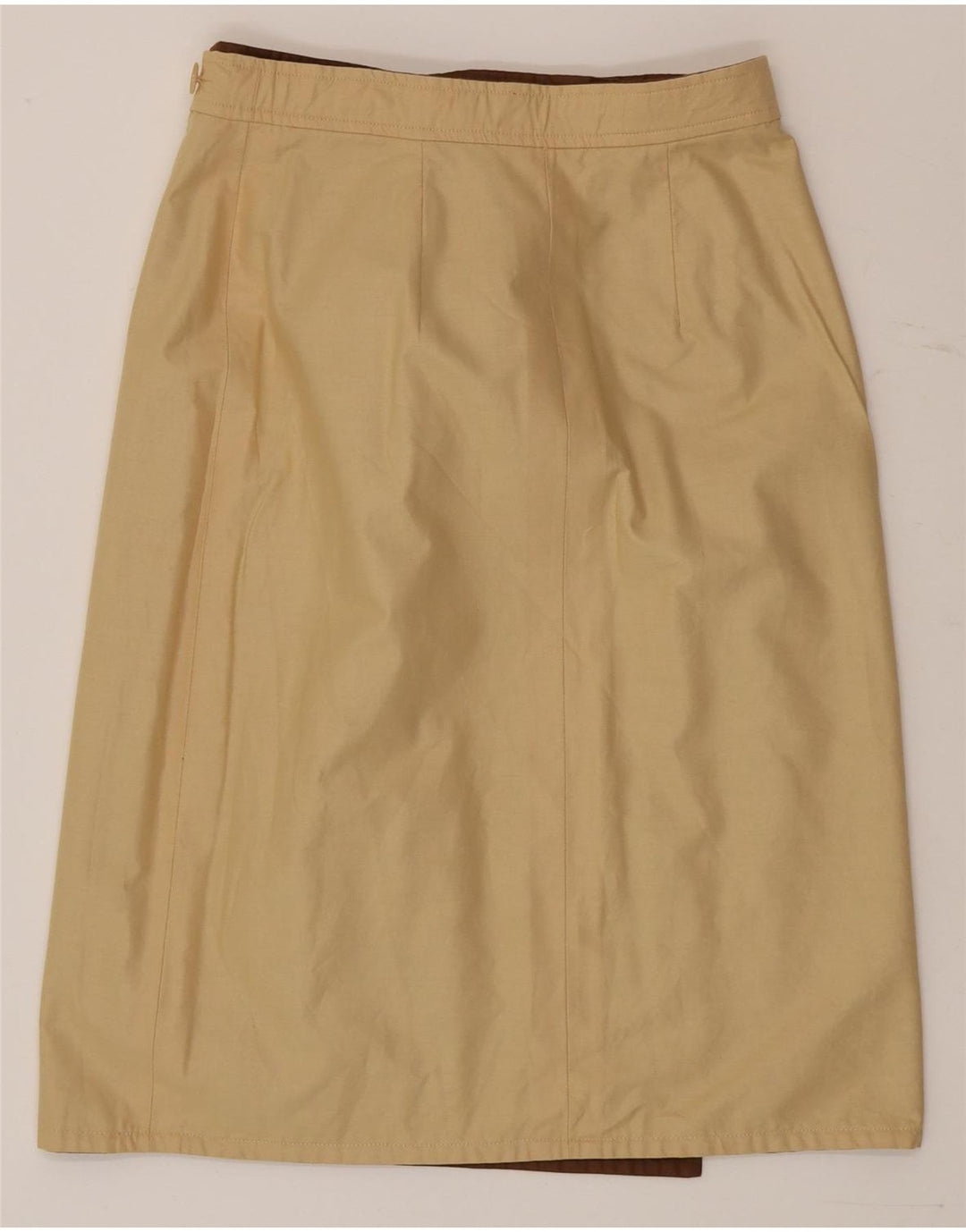 Saia feminina vintage reversível W30 marrom médio