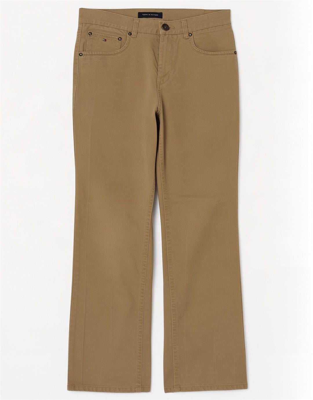 Tommy Hilfiger Masculino Bootcut Jeans W30 L30 Algodão Bege