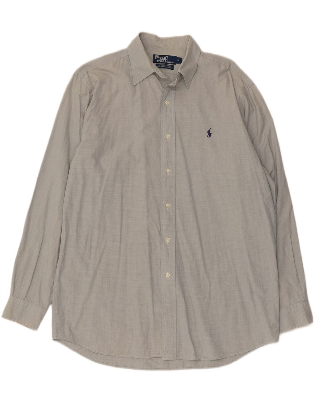 Polo Ralph Lauren Camisa masculina Lowell cinza médio algodão xadrez