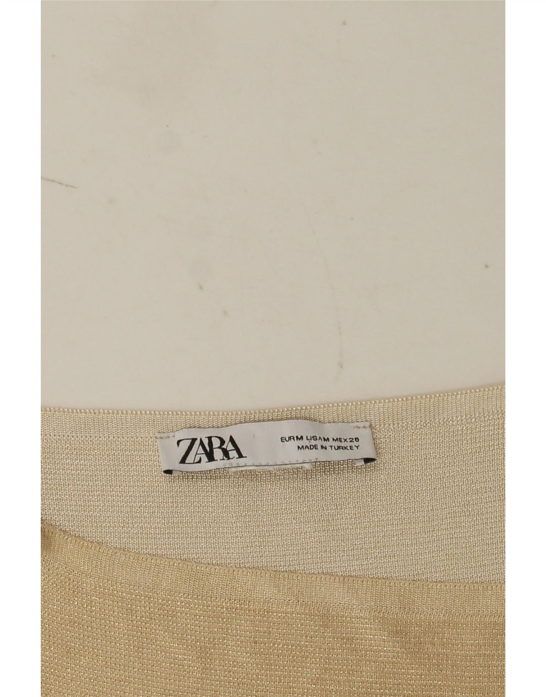 Zara Womens Crop Cami Top Reino Unido 12 Médio Bege
