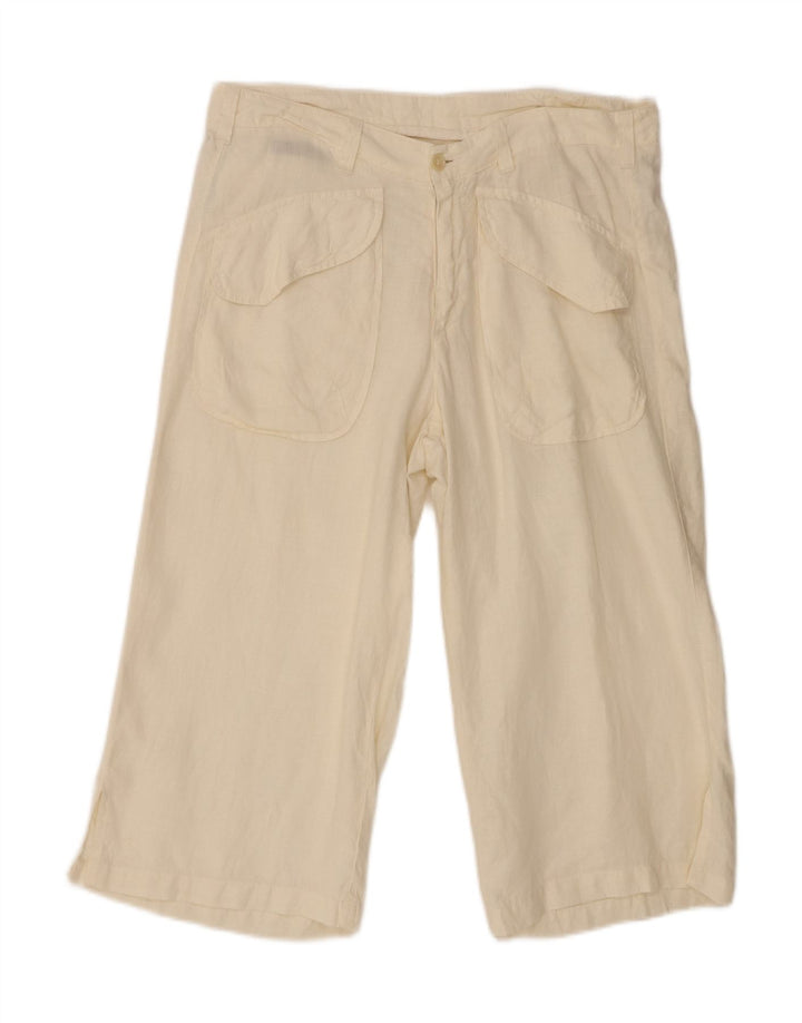 Calça capri feminina Guess By Marciano W32 L20 off white linho