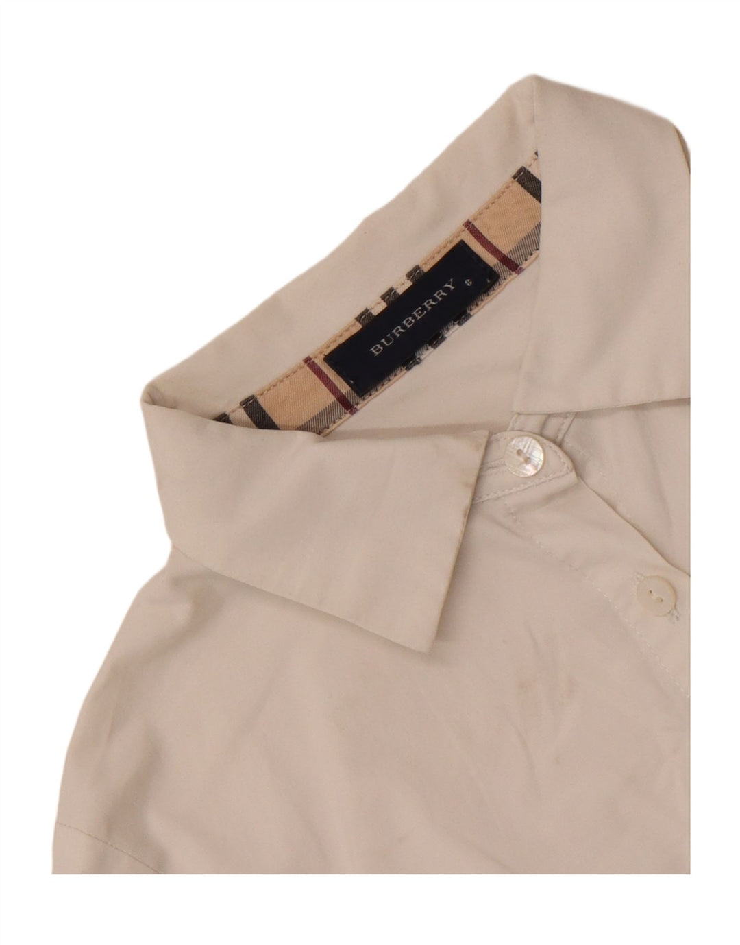 Camisa feminina Burberry 7-8 anos branca