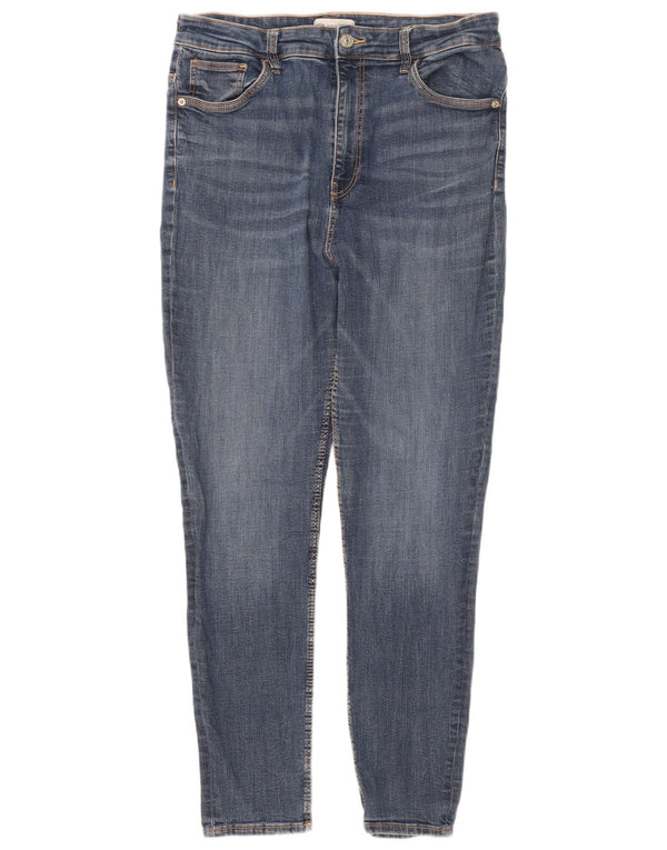 Zara Jeans Skinny Feminino EU 46 2XL W36 L28 Azul
