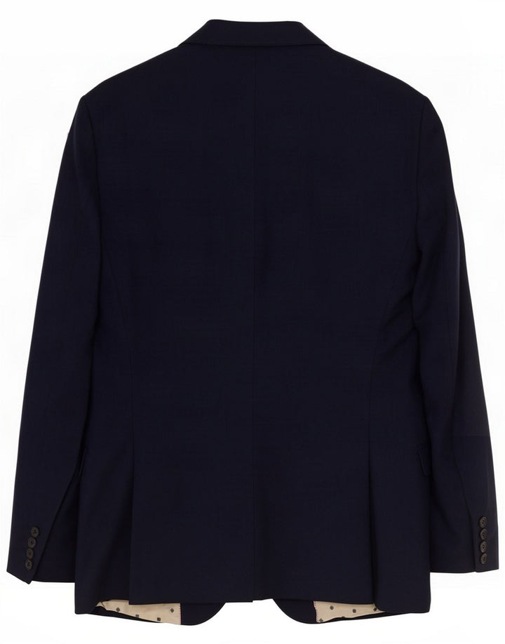 Zara Jaqueta blazer masculina de 2 botões EU 50 Azul marinho médio