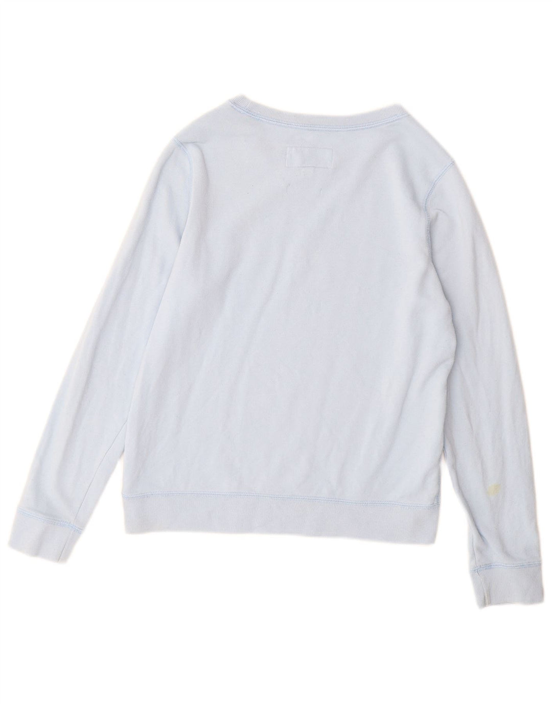 JACK WILLS Womens Graphic Sweatshirt Jumper UK 10 Small  Blue Cotton