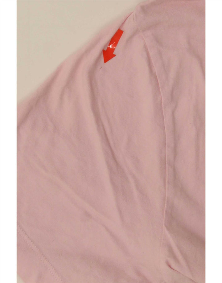 Camiseta feminina Nike UK 10 pequena algodão rosa