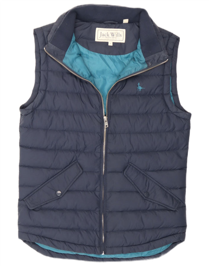 Colete acolchoado masculino Jack Wills UK 36 pequeno azul marinho