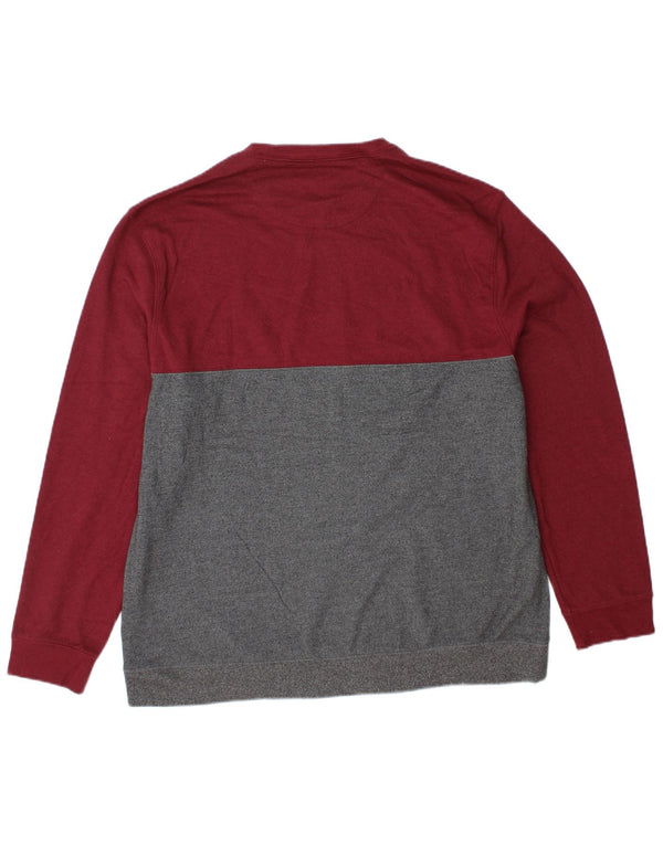 IZOD moletom masculino Jumper XL cinza Colourblock poliéster