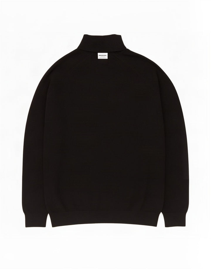 Zara Suéter masculino com gola redonda e viscose preta média