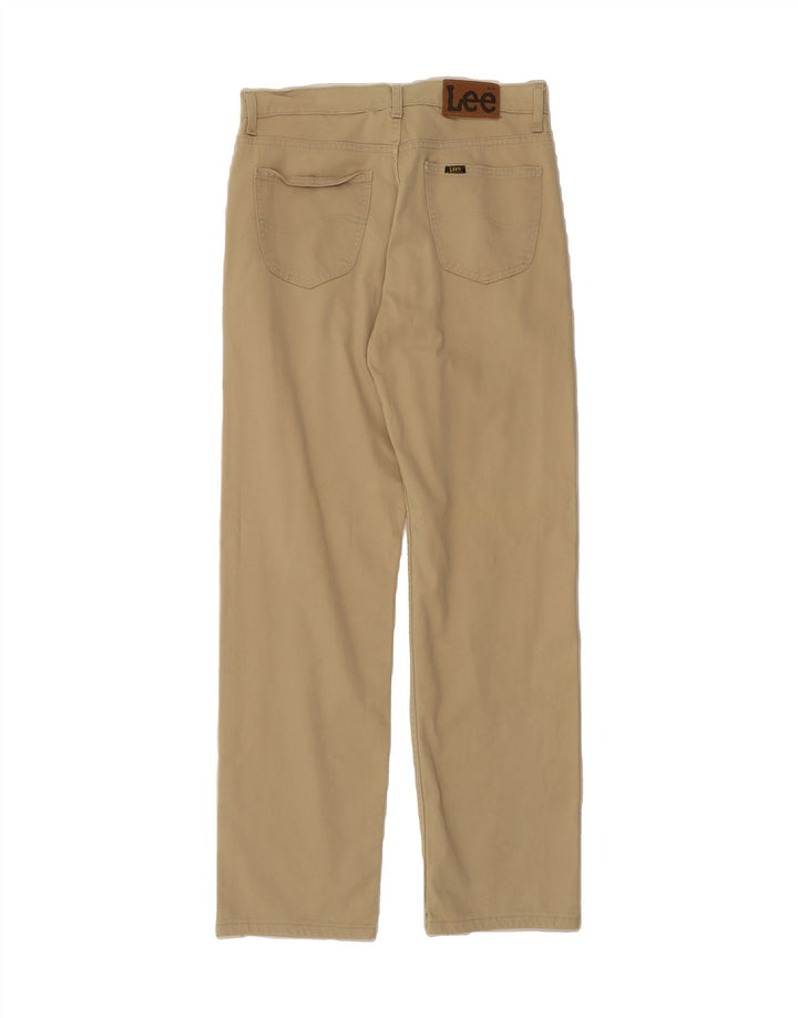LEE Mens Brooklyn Straight Casual Trousers W34 L34  Beige Cotton Vintage Lee and Second-Hand Lee from Messina Hembry 