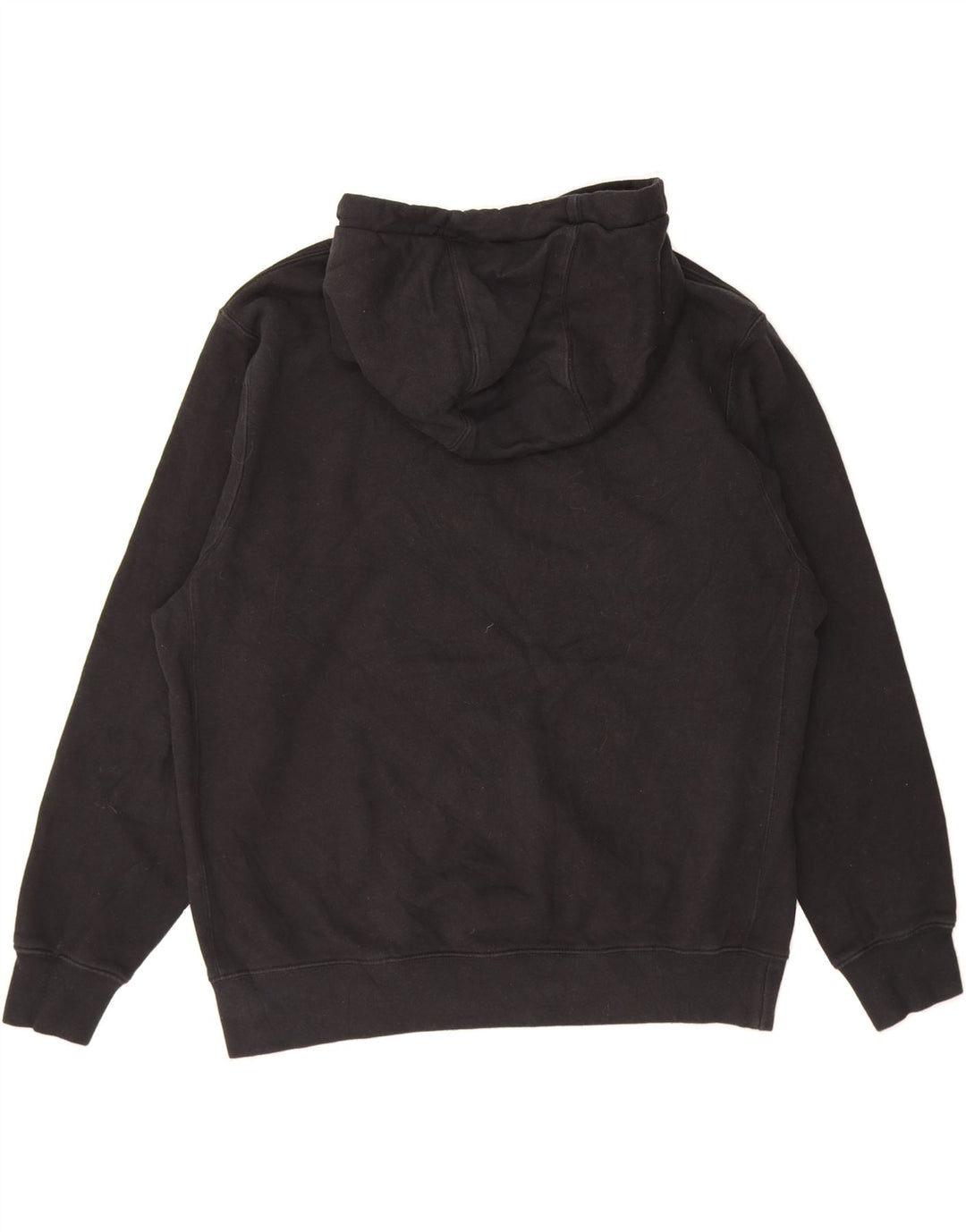 NIKE Womens Oversized Graphic Hoodie Jumper UK 16 Large Black Cotton Vintage Nike and Second-Hand Nike from Messina Hembry 