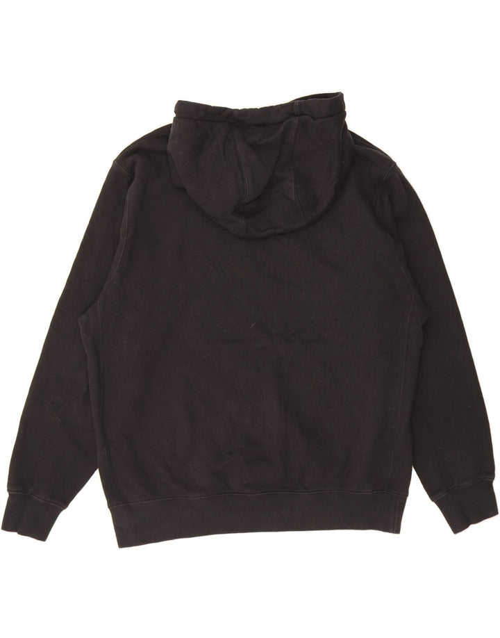 NIKE Womens Oversized Graphic Hoodie Jumper UK 16 Large Black Cotton Vintage Nike and Second-Hand Nike from Messina Hembry 
