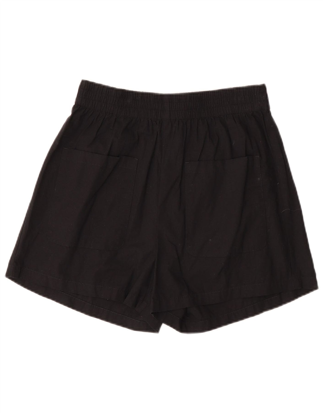 BENETTON Shorts feminino casual pequeno W26 algodão preto