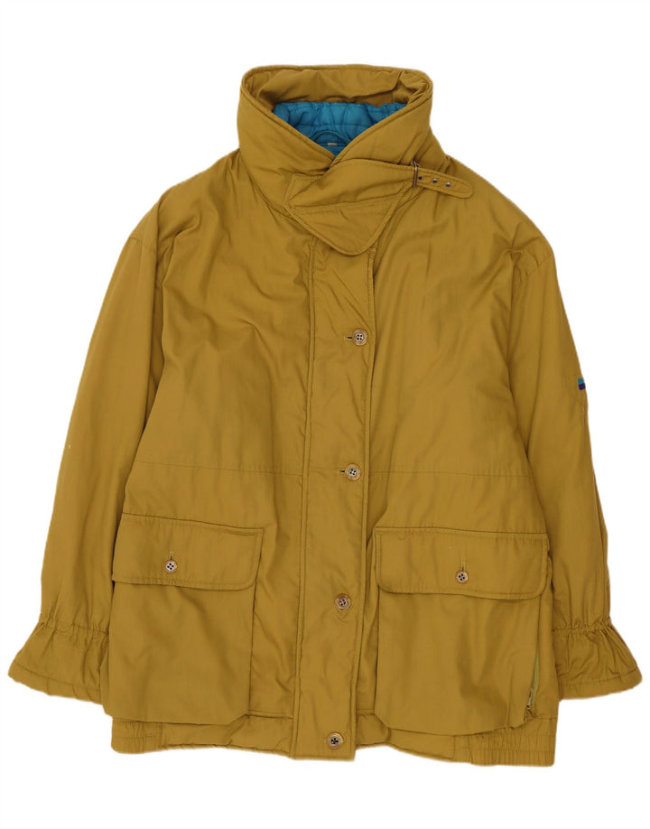 Jaqueta acolchoada oversized feminina Yessica EU 44 XL cáqui poliéster