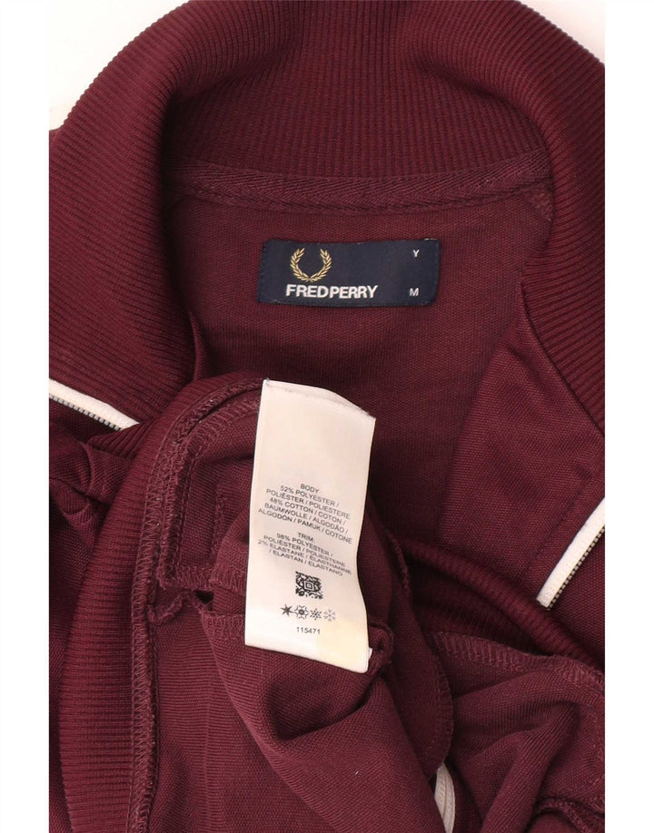 Jaqueta de treino masculina Fred Perry 9-10 anos médio marrom colorblock