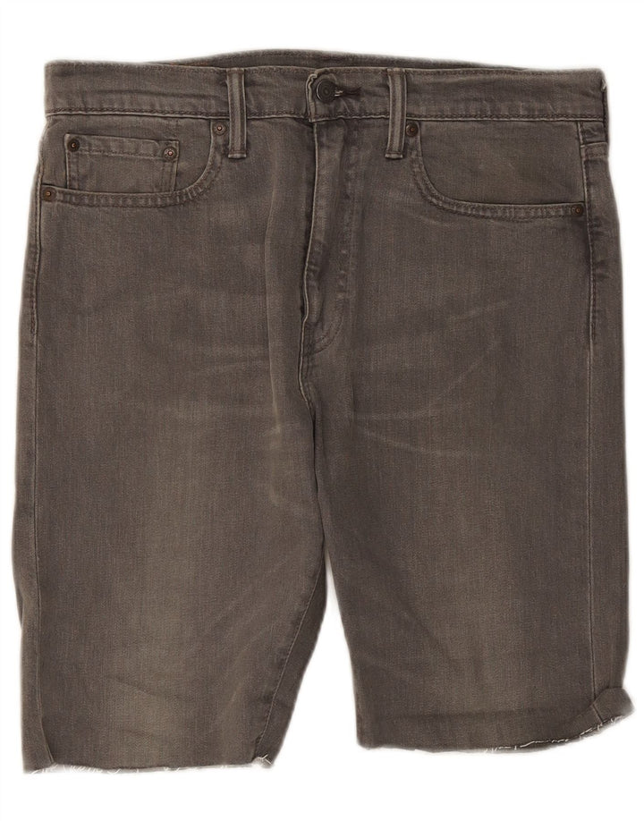 Shorts jeans masculino 522 da Levi's W32 algodão cinza médio