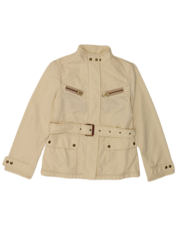 Fay Womens Utility Jacket UK 10 Pequeno Poliéster Branco