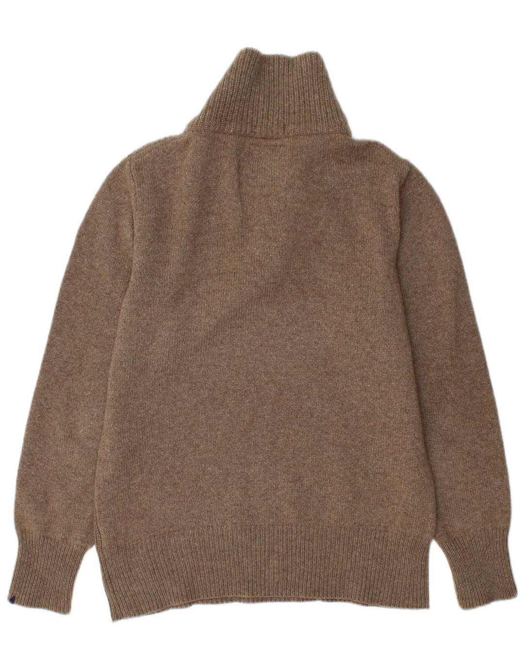 Suéter masculino SUN68 com gola xale e lã marrom grande