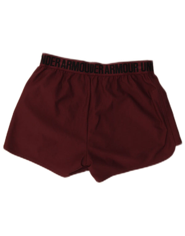 Under Armour Womens Graphic Sport Shorts XS Borgonha Poliéster