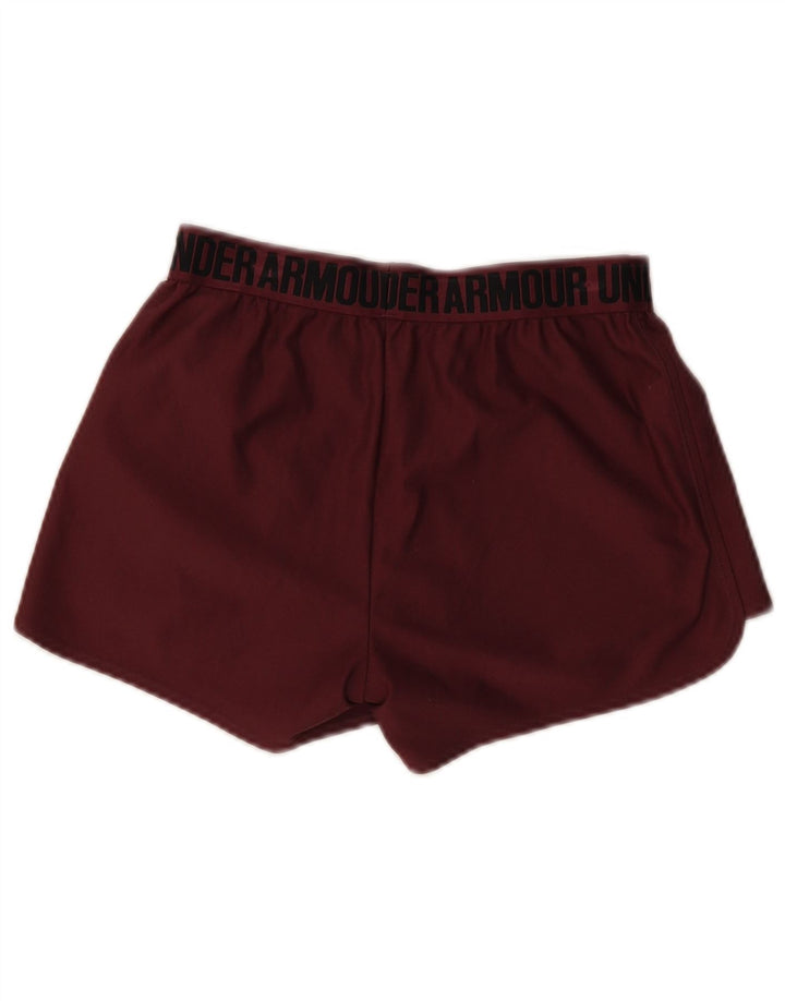 Under Armour Womens Graphic Sport Shorts XS Borgonha Poliéster