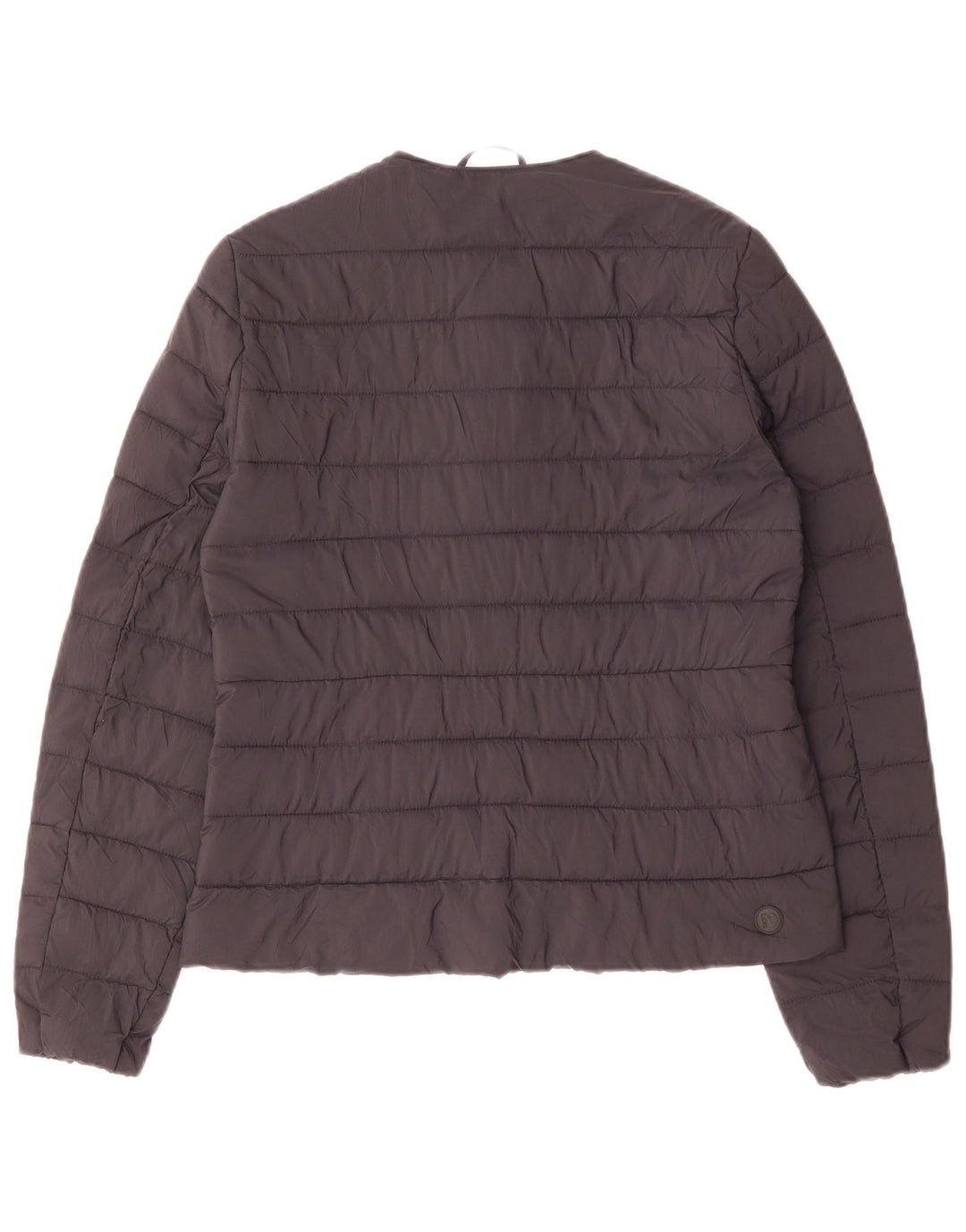 Jaqueta acolchoada feminina Dack's UK 10 pequena azul marinho nylon