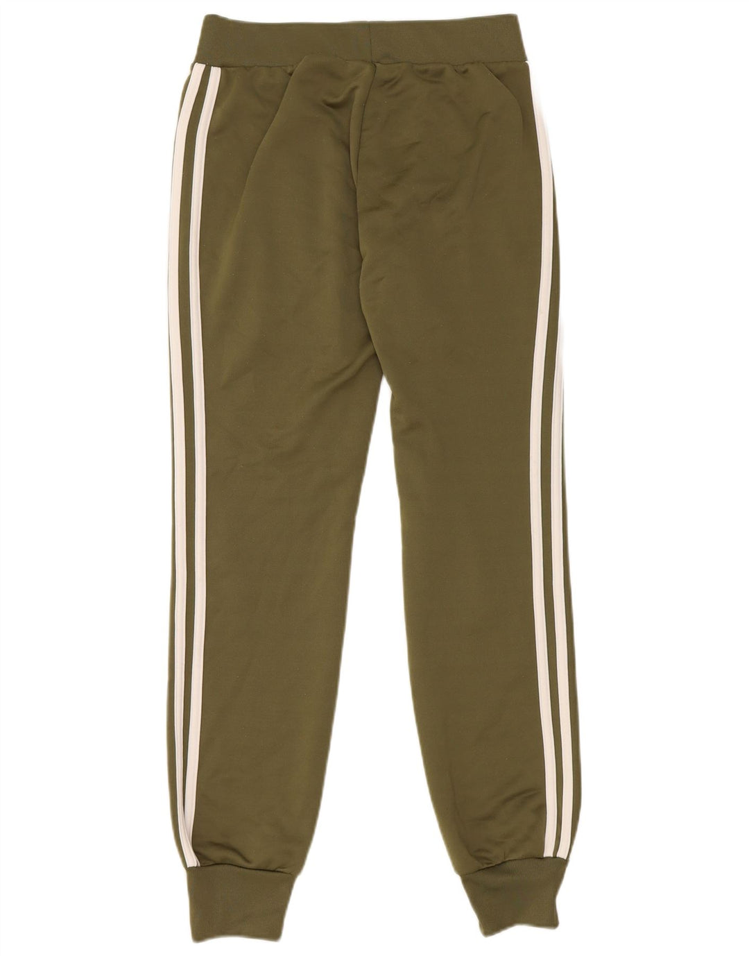ADIDAS Womens Tracksuit Pants Joggers UK 10 Pequeno Cáqui Poliéster