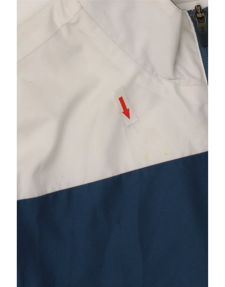 Lacoste Mens Graphic Tracksuit Top Jacket Tamanho 3 Small Blue Colourblock