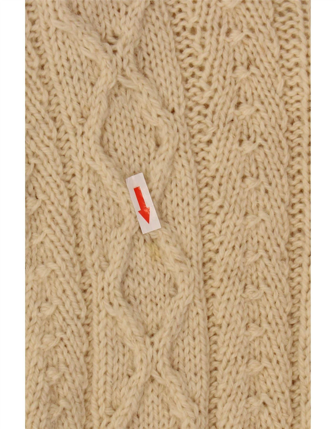 Suéter Cardigan Masculino Vintage Grande Bege