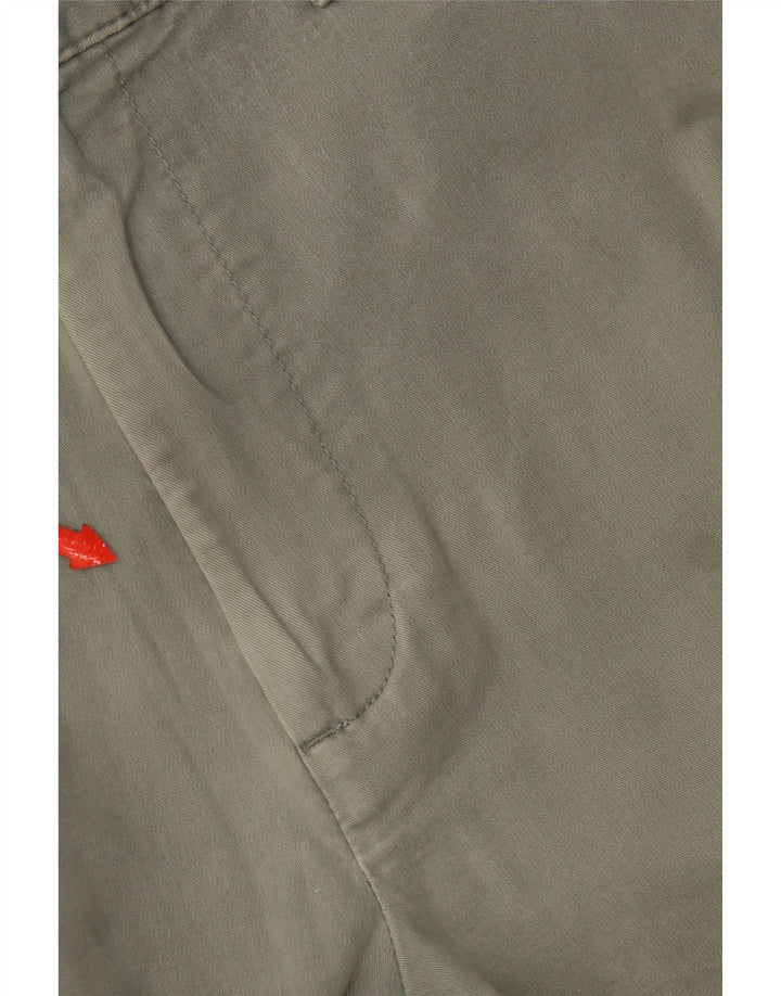 Calça Chino Regular Feminina Marks & Spencer W34 L33 Algodão Verde