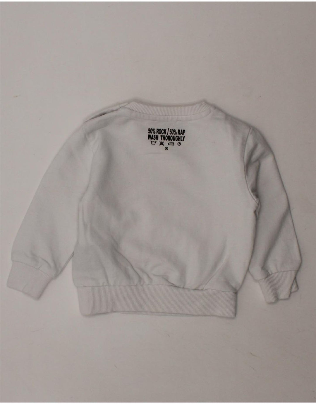 RICHMOND Baby Boys Graphic Sweatshirt Jumper 3-6 Months White Cotton Vintage Richmond and Second-Hand Richmond from Messina Hembry 
