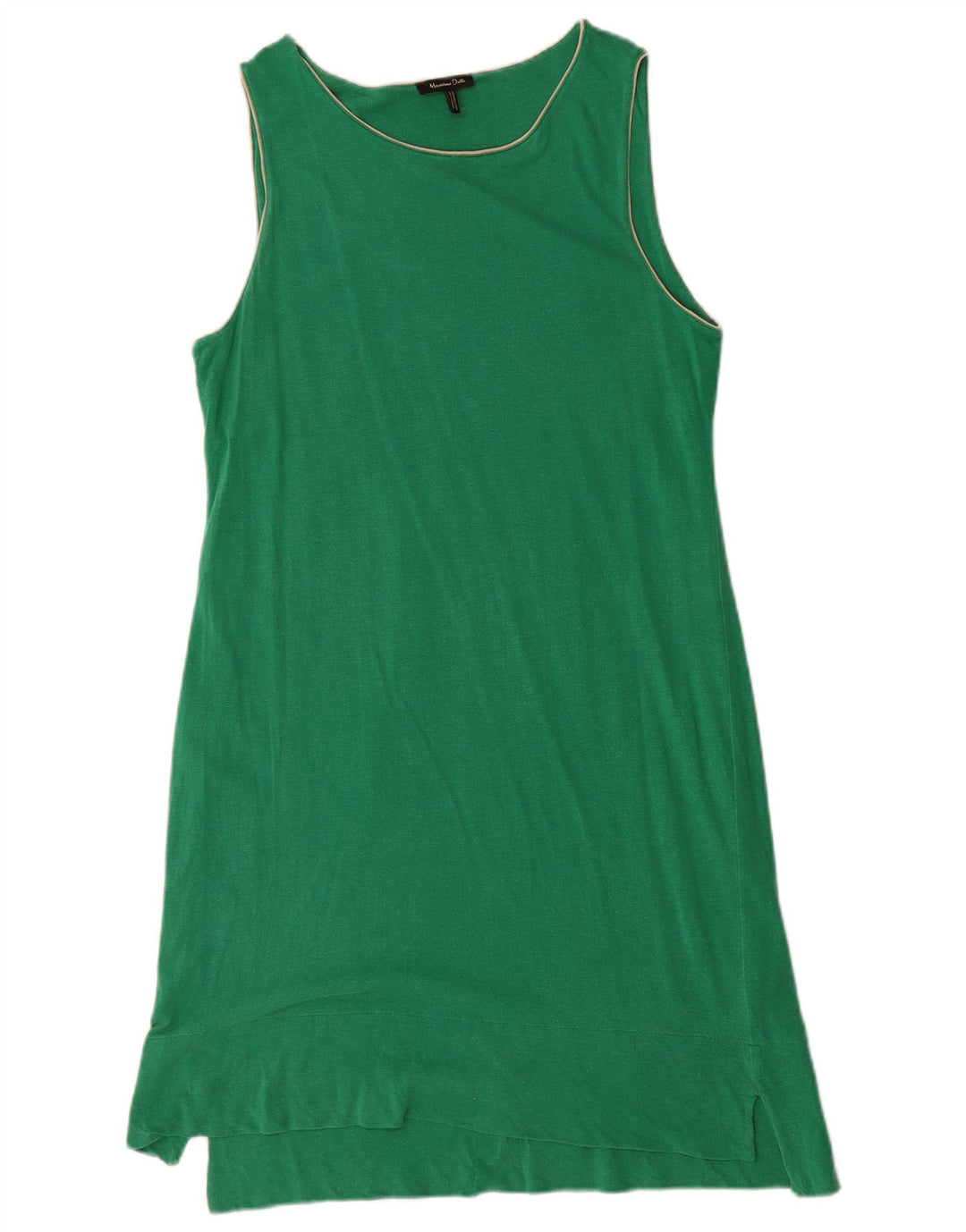 Vestido camiseta feminino sem mangas MASSIMO DUTTI Reino Unido 12 verde médio