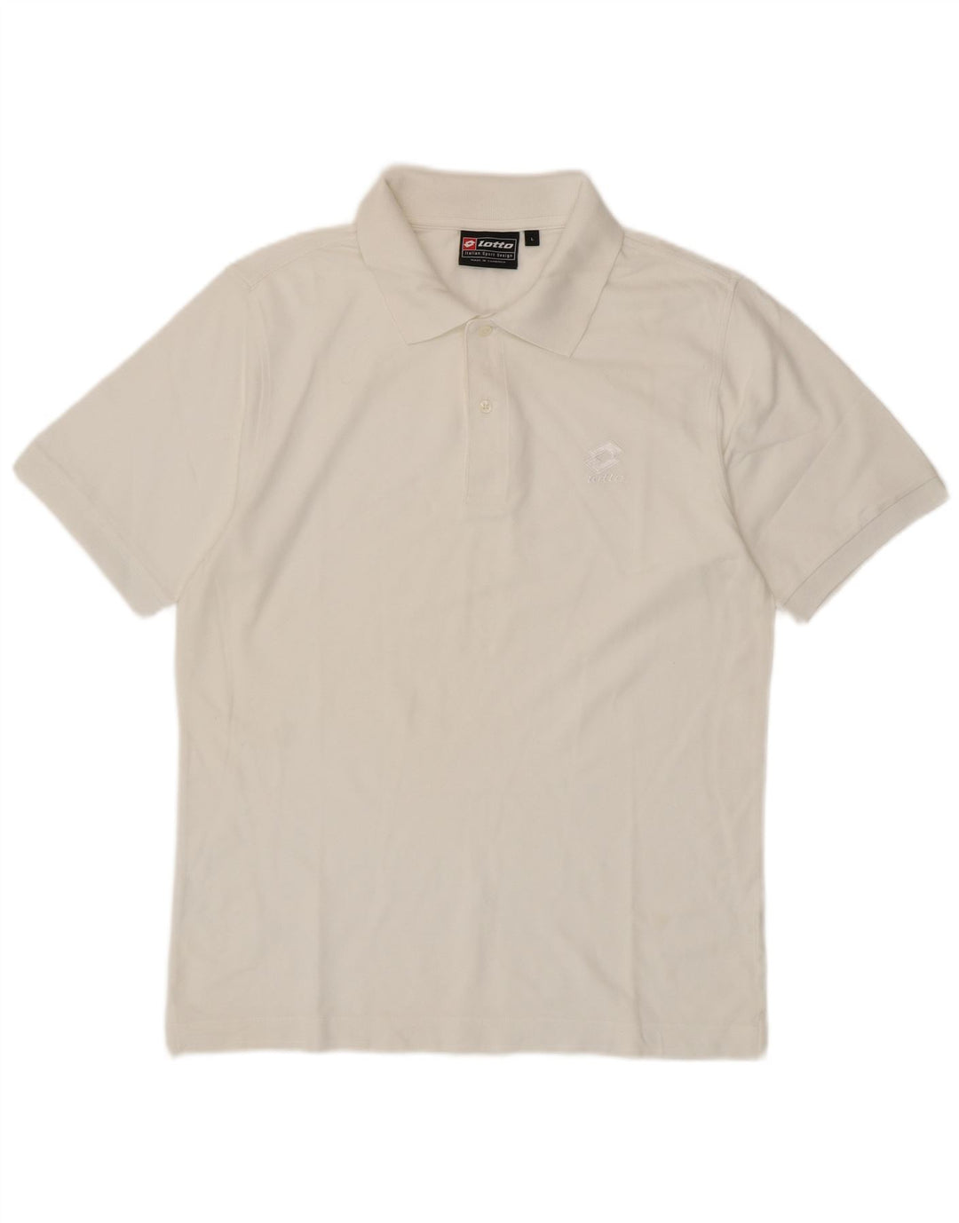 Camisa polo masculina LOTTO grande branca