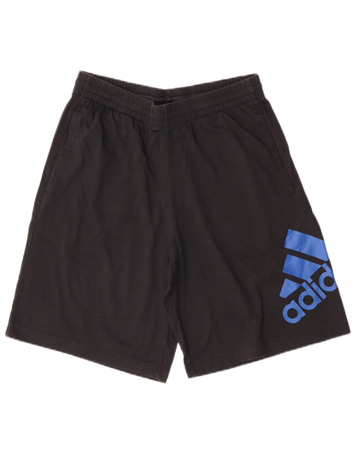 ADIDAS Mens Graphic Sport Shorts Medium  Black Cotton