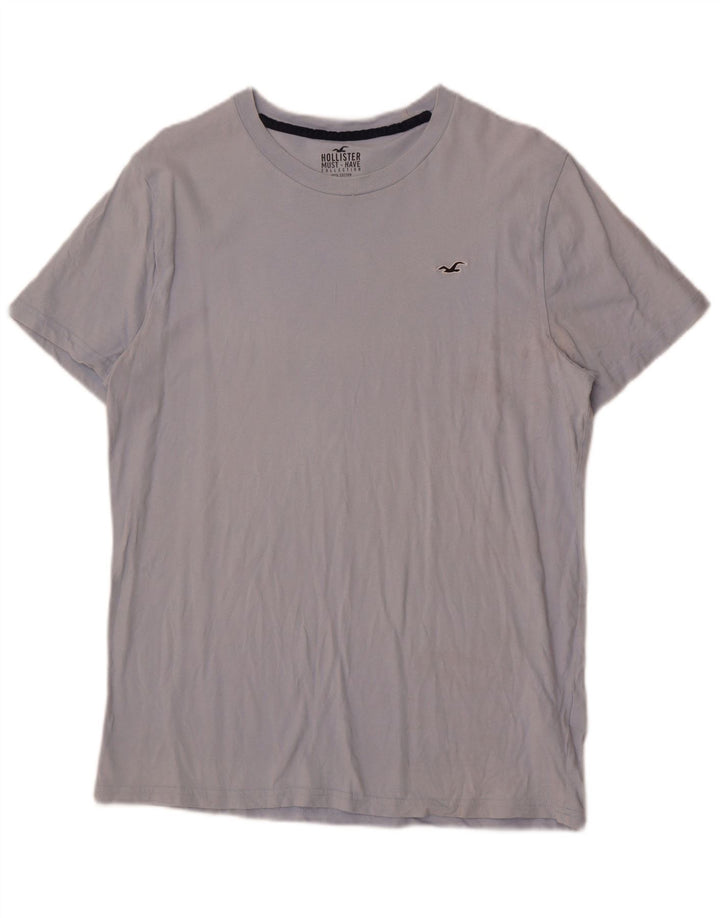 Camiseta masculina Hollister grande algodão azul
