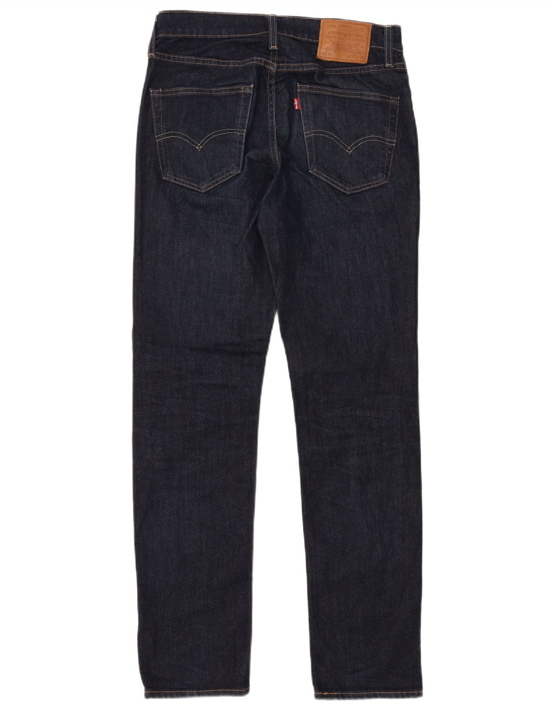 Levi's Masculino 511 Slim Jeans W31 L32 Azul Marinho Algodão Clássico