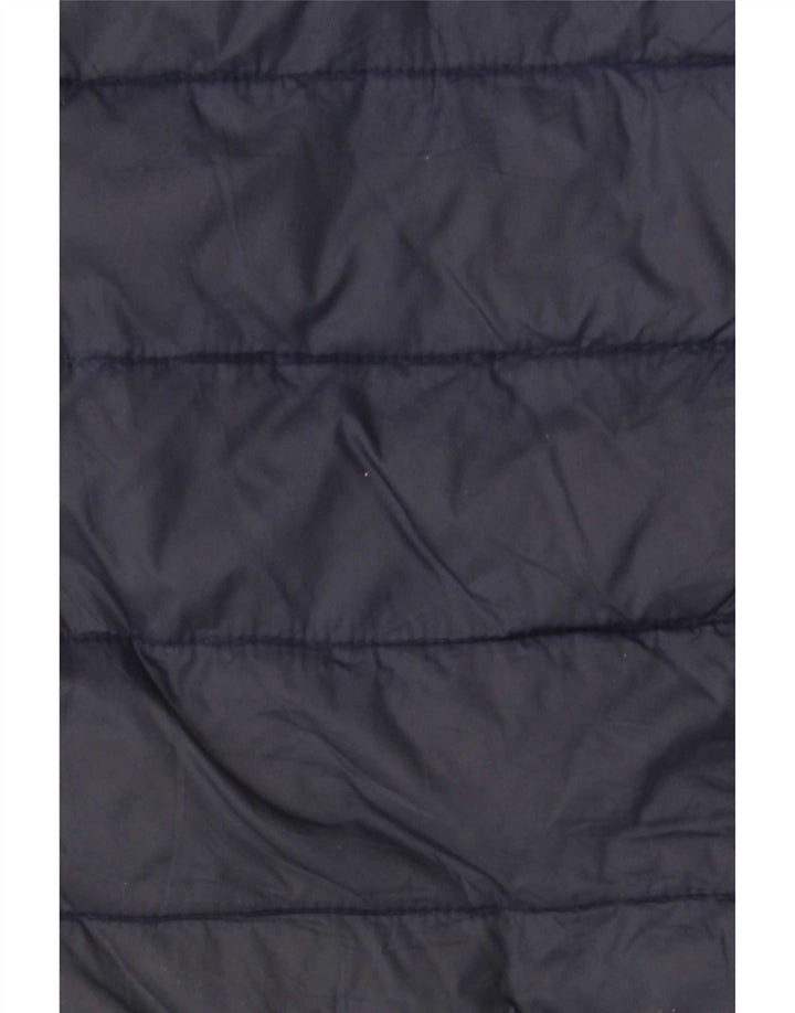Jaqueta acolchoada masculina Weird Fish UK 40 grande nylon azul marinho