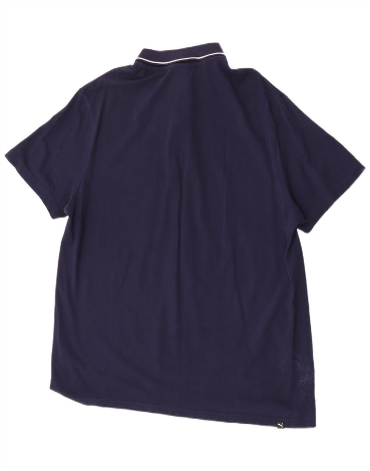 Camisa polo masculina Puma 2XL algodão azul marinho
