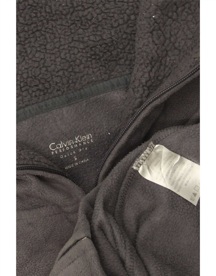 Jaqueta de lã feminina Calvin Klein UK 10 poliéster cinza pequeno