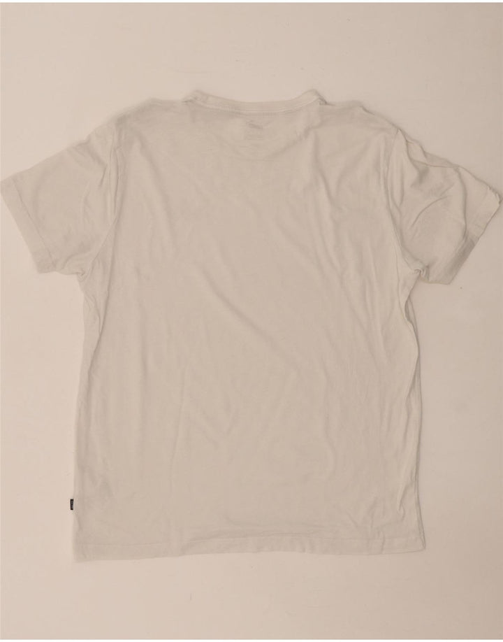 Camiseta masculina PUMA grande algodão branco