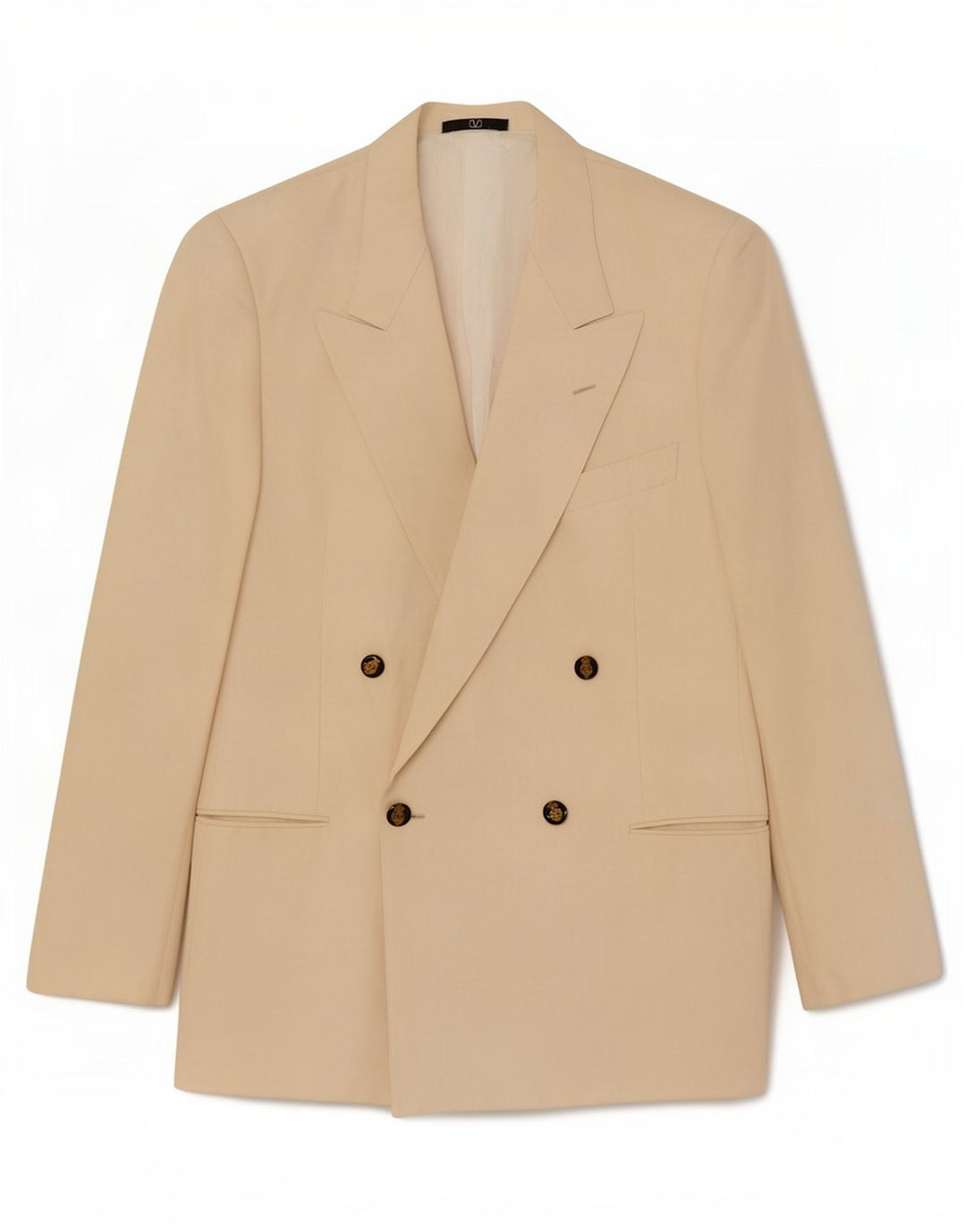 Jaqueta Blazer Masculina Valentino Double Breasted Reino Unido 38 Médio Bege