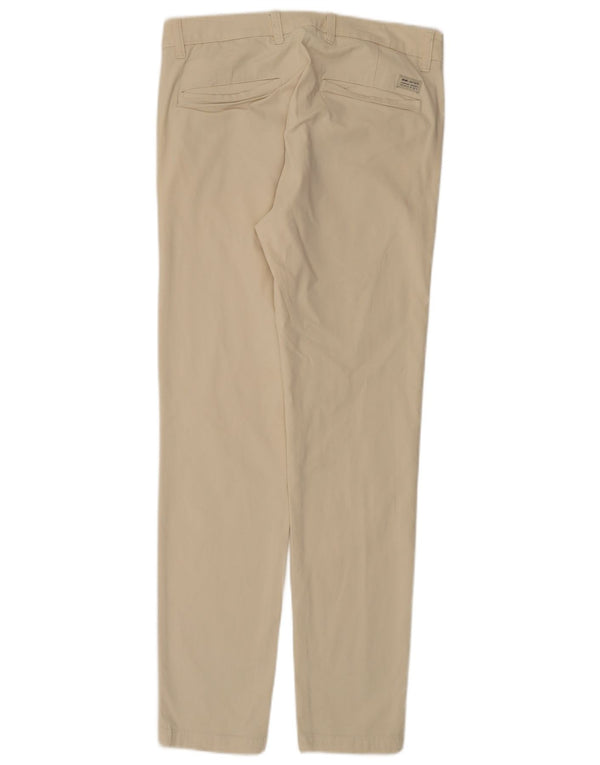 Zara Mens Slim Chino Calças EU 40 Médio W31 L30 Bege