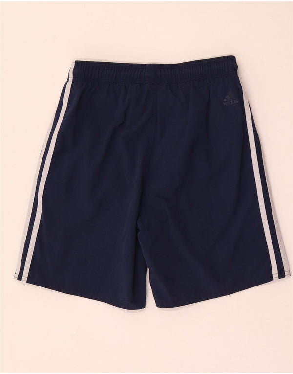 Shorts esportivos gráficos Adidas para meninos 11-12 anos azul marinho nylon