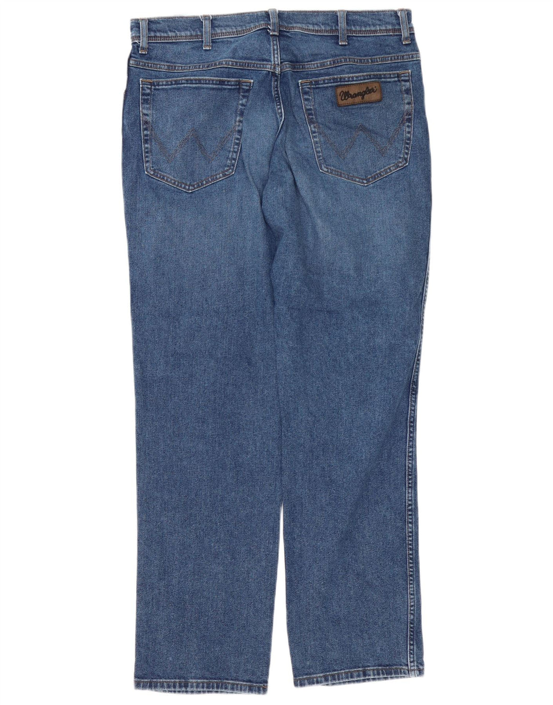 Wrangler Masculino Texas Straight Jeans W36 L32 Azul Algodão