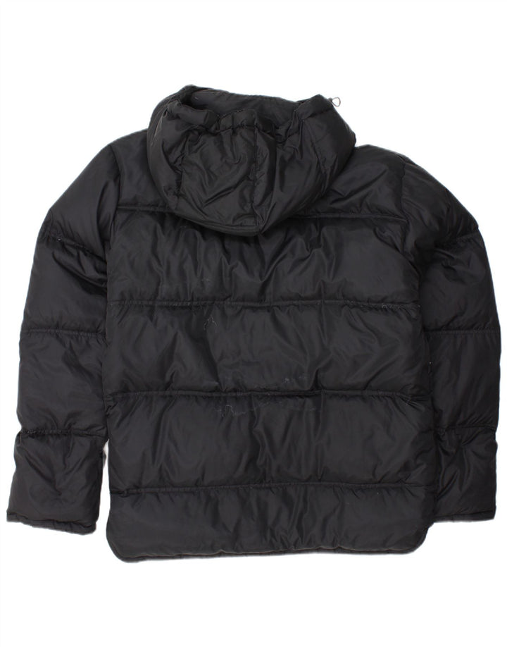 Jaqueta masculina acolchoada com capuz FILA UK 38 médio preto nylon