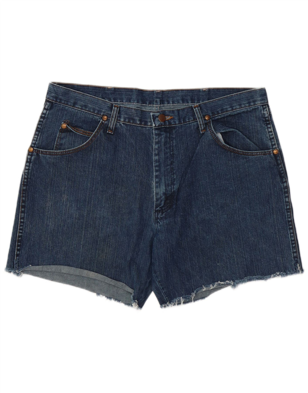 Shorts jeans masculino Wrangler W36 grande algodão azul