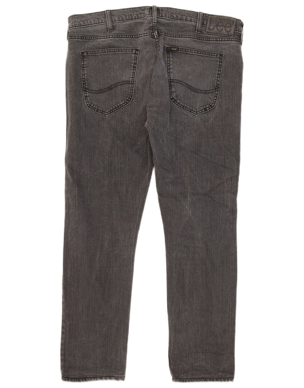 Lee Mens Luke Slim Jeans W36 L28 Algodão Cinza
