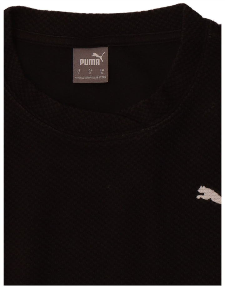 Vestido camiseta feminina grande Puma UK 10 pequeno preto