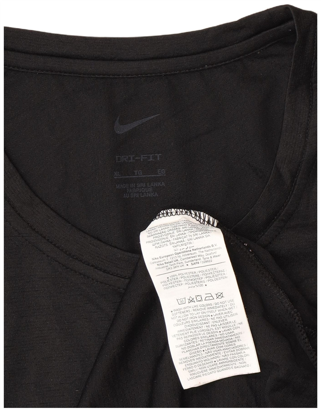 Camiseta Nike Masculina Dri Fit Top XL Poliéster Preto