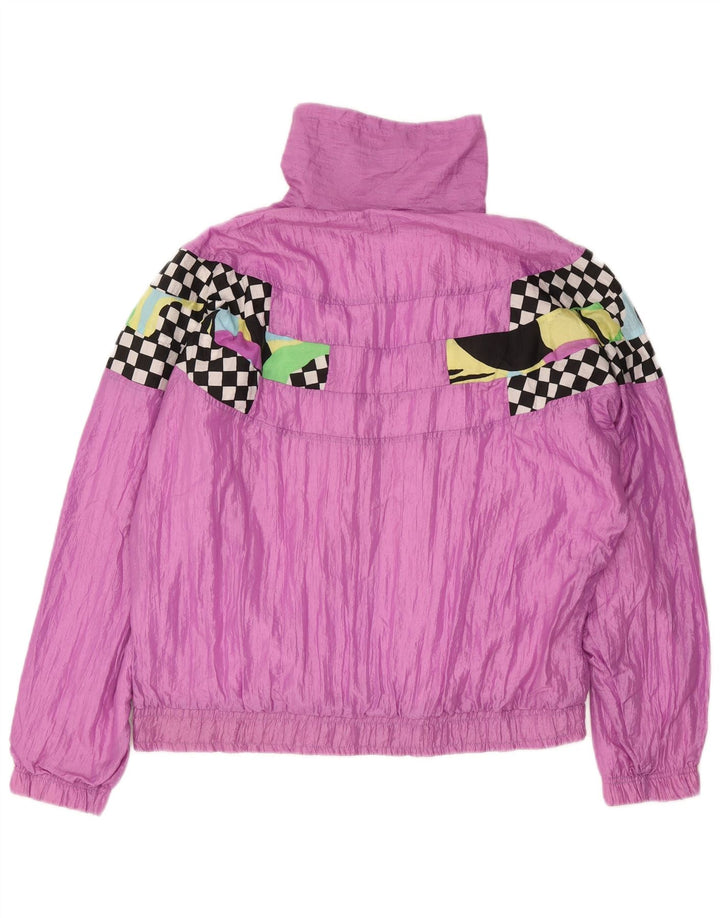 Sergio Tacchini agasalho feminino completo IT 44 médio roxo colorblock