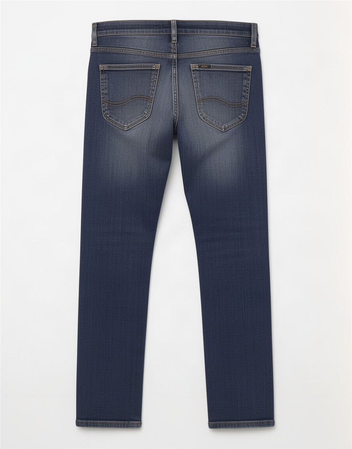 Lee Womens Powell Slim Jeans W32 L29 Azul Algodão